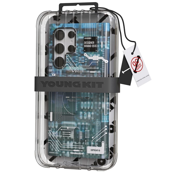 Youngkit Galaxy S22 Ultra Kılıf YoungKit Technology Serisi Kapak - Resim 5