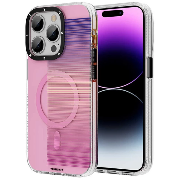 Youngkit Apple iPhone 14 Pro Max Kılıf Magsafe Şarj Özellikli Youngkit Pure Serisi Kapak - 10