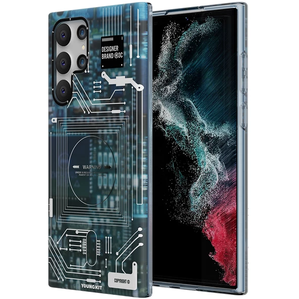 Youngkit Galaxy S22 Ultra Kılıf YoungKit Technology Serisi Kapak - Resim 11