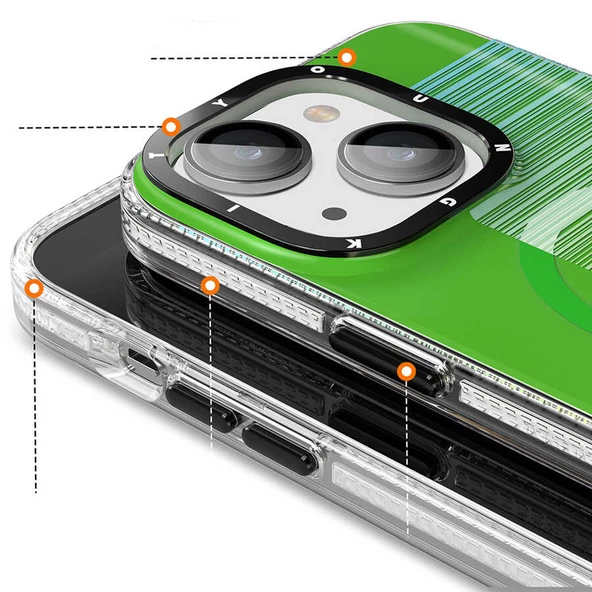 Youngkit Apple iPhone 14 Plus Kılıf Magsafe Şarj Özellikli Youngkit Pure Serisi Kapak - Resim 3