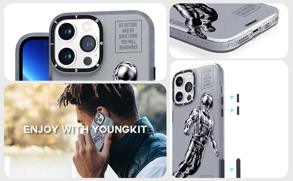 Youngkit Apple iPhone 13 Pro Max Kılıf YoungKit Klasik Serisi Kapak - 4