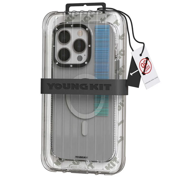 Youngkit Apple iPhone 14 Pro Kılıf Magsafe Şarj Özellikli Youngkit Pure Serisi Kapak - Resim 7
