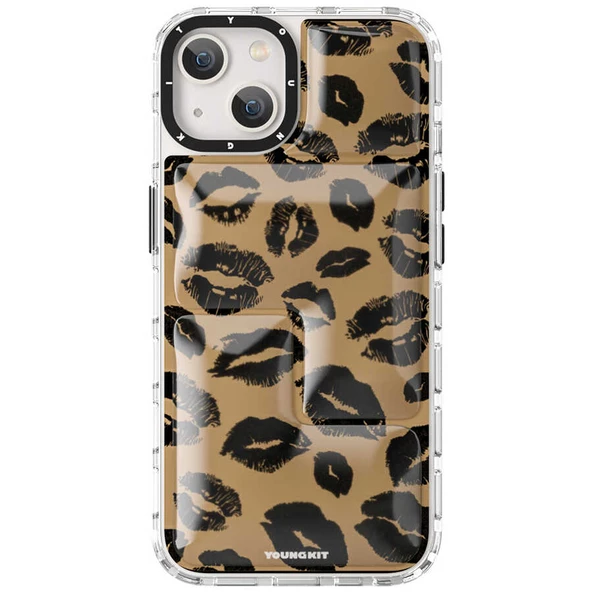 Youngkit Apple iPhone 13 Kılıf YoungKit Leopard Article Serisi Kapak - Resim 3
