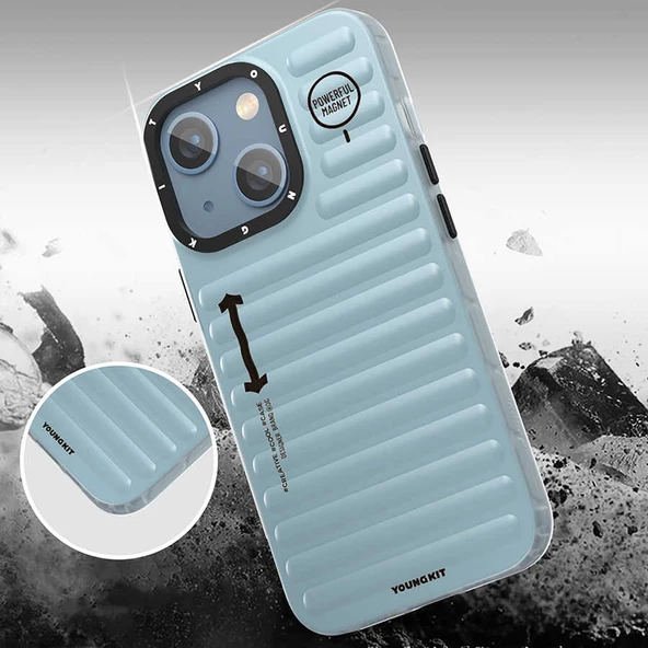 Youngkit Apple iPhone 13 Kılıf YoungKit Plain Coloured Serisi Kapak - Resim 6