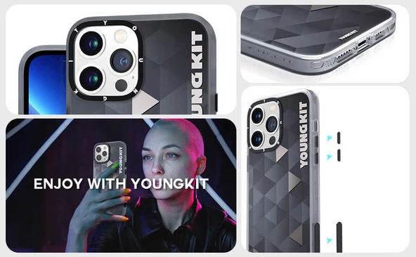 Youngkit Apple iPhone 13 Pro Max Kılıf YoungKit Klasik Serisi Kapak - 7
