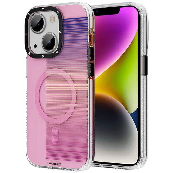 Youngkit Apple iPhone 14 Plus Kılıf Magsafe Şarj Özellikli Youngkit Pure Serisi Kapak - Resim 10