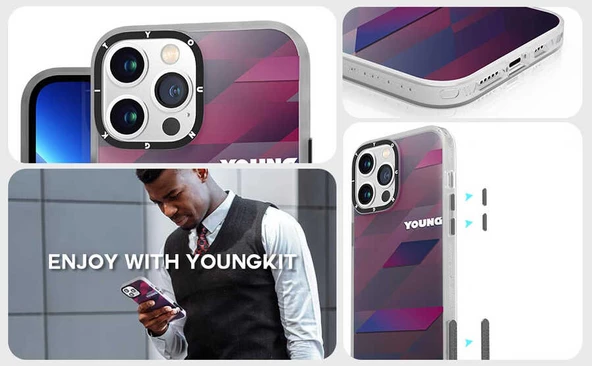 Youngkit Apple iPhone 13 Pro Kılıf YoungKit Klasik Serisi Kapak - Resim 6