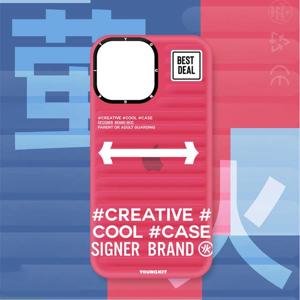 Youngkit Apple iPhone 13 Pro Kılıf YoungKit Luggage FireFly Serisi Kapak - Resim 8