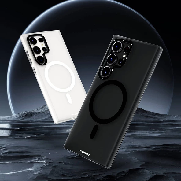 Youngkit Galaxy S24 Ultra Kılıf Magsafe Şarj Özellikli Youngkit Hidden Sand Serisi Kapak - Resim 5