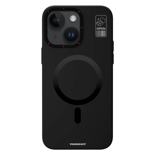Youngkit Apple iPhone 15 Kılıf Magsafe Şarj Özellikli Standlı YoungKit Hermit Bracket Serisi Kapak - Resim 7