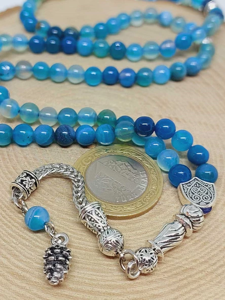 Akik Taşı 99luk Tesbih 6mm (27895) - Resim 3