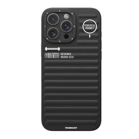 Youngkit Apple iPhone 16 Pro Magsafe Şarj Özellikli Kılıf Mat Renkli Tasarım Youngkit Original Serisi Kapak - Resim 6