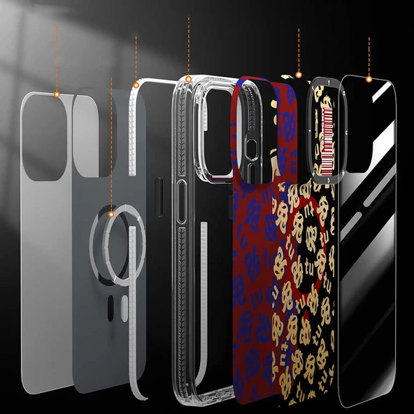 Youngkit Apple iPhone 14 Pro Kılıf Magsafe Şarj Özellikli Youngkit Play Rabbit Serisi Kapak - Resim 4