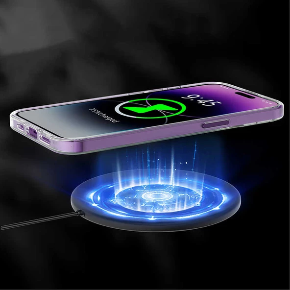 Youngkit Apple iPhone 14 Pro Kılıf Magsafe Şarj Özellikli Youngkit Coloured Glaze Serisi Kapak - Resim 4