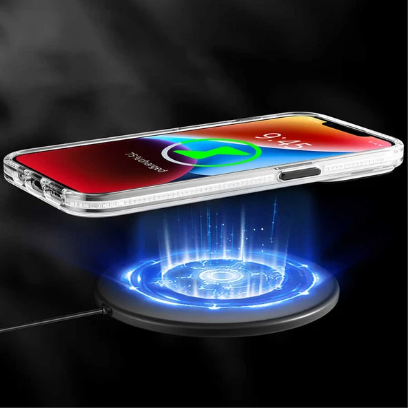 Youngkit Apple iPhone 14 Kılıf Magsafe Şarj Özellikli Youngkit Pure Serisi Kapak - Resim 5