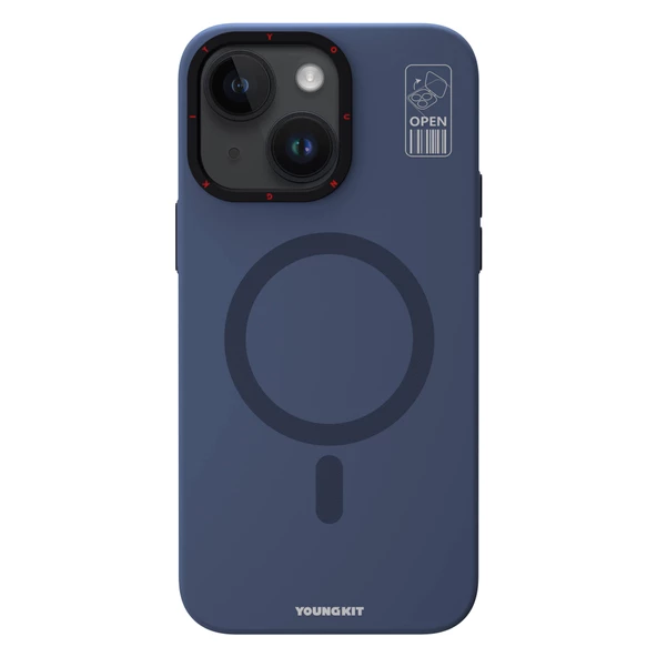 Youngkit Apple iPhone 15 Kılıf Magsafe Şarj Özellikli Standlı YoungKit Hermit Bracket Serisi Kapak - Resim 6
