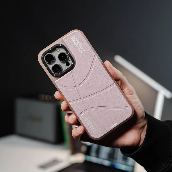 Youngkit Apple iPhone 15 Pro Max Kılıf Magsafe Şarj Özellikli Youngkit Backboard Serisi Leather Kapak - Resim 12