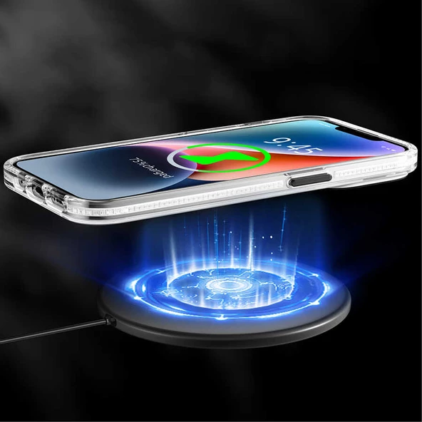 Youngkit Apple iPhone 14 Plus Kılıf Magsafe Şarj Özellikli Youngkit Water-Ink Serisi Kapak - Resim 5