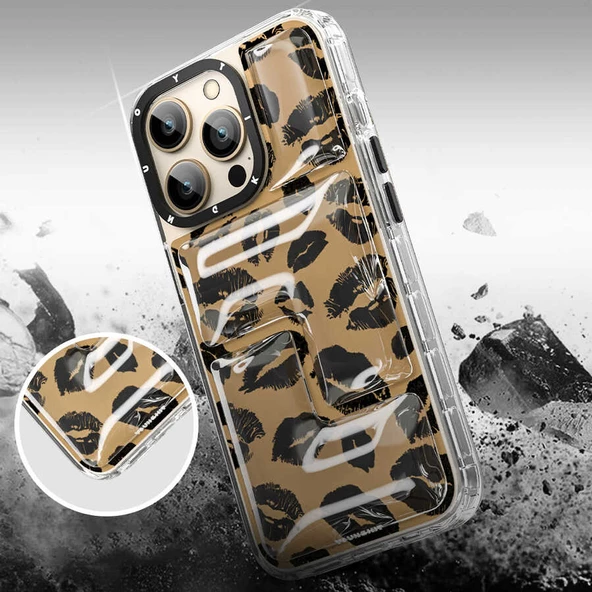Youngkit Apple iPhone 13 Pro Max Kılıf YoungKit Leopard Article Serisi Kapak - 10