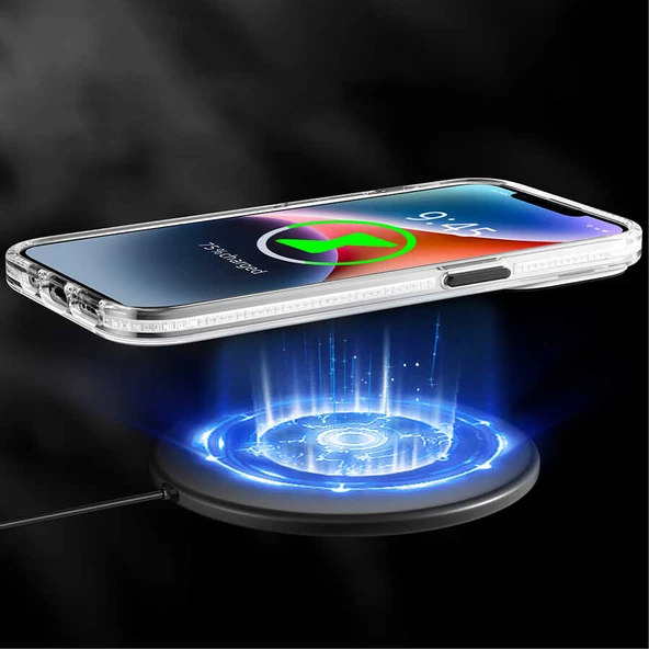 Youngkit Apple iPhone 14 Plus Kılıf Magsafe Şarj Özellikli Youngkit Play Rabbit Serisi Kapak - Resim 5