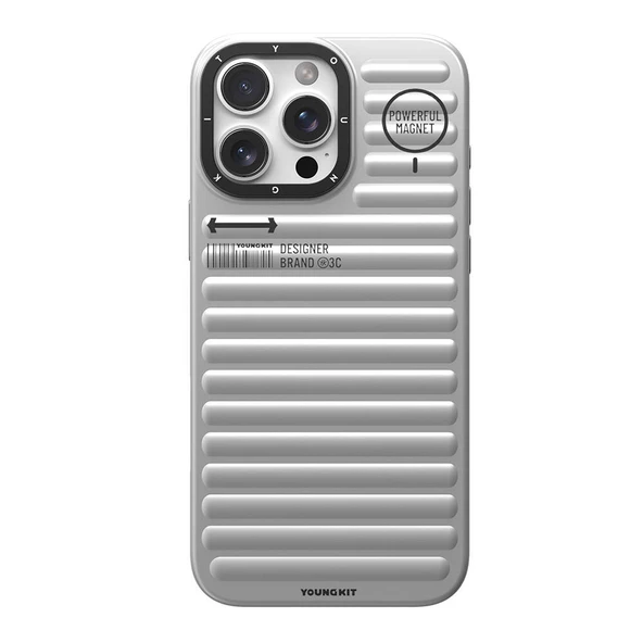 Youngkit Apple iPhone 16 Pro Magsafe Şarj Özellikli Kılıf Mat Renkli Tasarım Youngkit Original Serisi Kapak - Resim 5