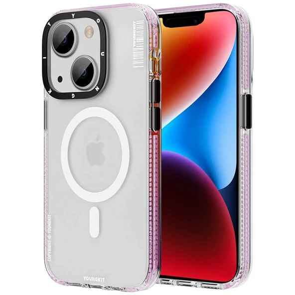 Youngkit Apple iPhone 14 Kılıf Magsafe Şarj Özellikli Youngkit Jane Sand Serisi Kapak - Resim 10