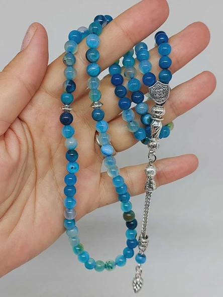 Akik Taşı 99luk Tesbih 6mm (27895) - Resim 5