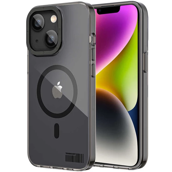 Youngkit Apple iPhone 14 Plus Kılıf Magsafe Şarj Özellikli Youngkit Coloured Glaze Serisi Kapak - Resim 8