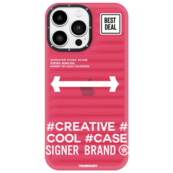 Youngkit Apple iPhone 13 Pro Kılıf YoungKit Luggage FireFly Serisi Kapak - Resim 11