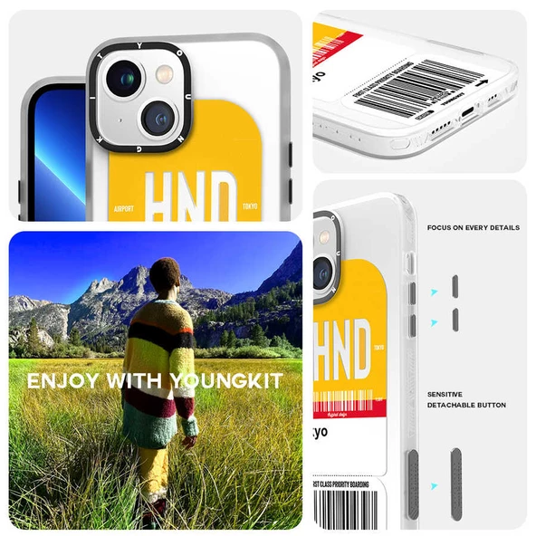 Youngkit Apple iPhone 13 Kılıf YoungKit Any Time Trip Serisi Kapak - 8