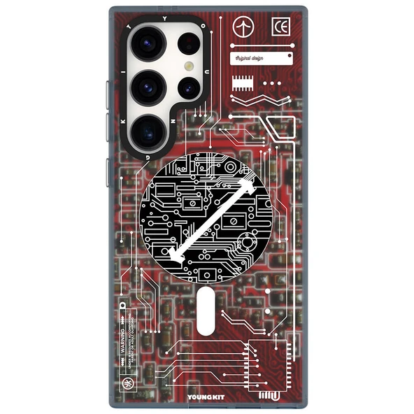 Youngkit Galaxy S24 Ultra Kılıf Magsafe Şarj Özellikli YoungKit Technology Serisi Kapak - Resim 11