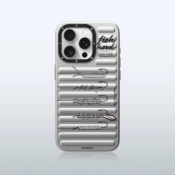 Youngkit Apple iPhone 14 Pro Max Kılıf Magsafe Şarj Özellikli Youngkit Fishing Serisi Kapak - Resim 7