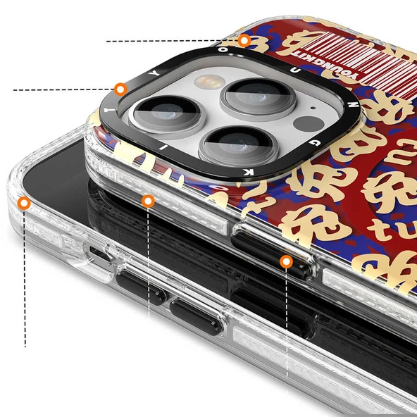 Youngkit Apple iPhone 14 Pro Kılıf Magsafe Şarj Özellikli Youngkit Play Rabbit Serisi Kapak - Resim 3