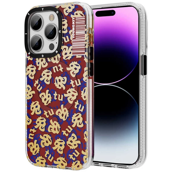 Youngkit Apple iPhone 14 Pro Kılıf Magsafe Şarj Özellikli Youngkit Play Rabbit Serisi Kapak - Resim 10