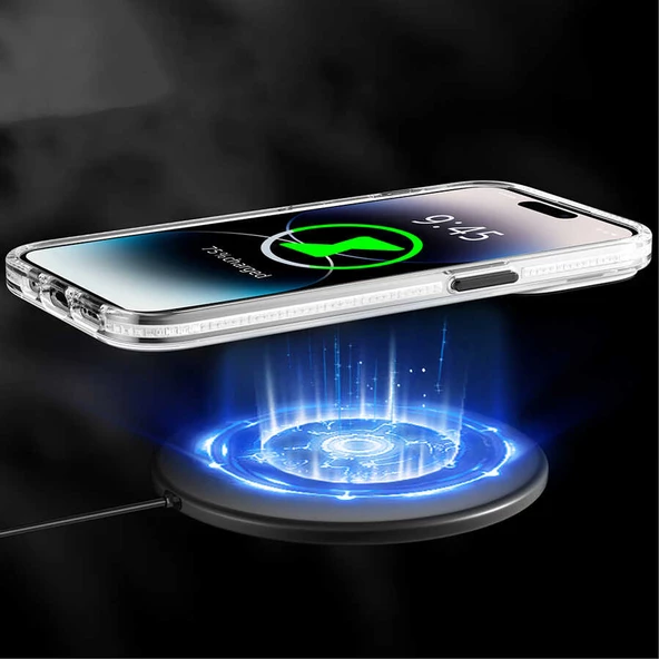 Youngkit Apple iPhone 14 Pro Kılıf Magsafe Şarj Özellikli Youngkit Pure Serisi Kapak - Resim 5