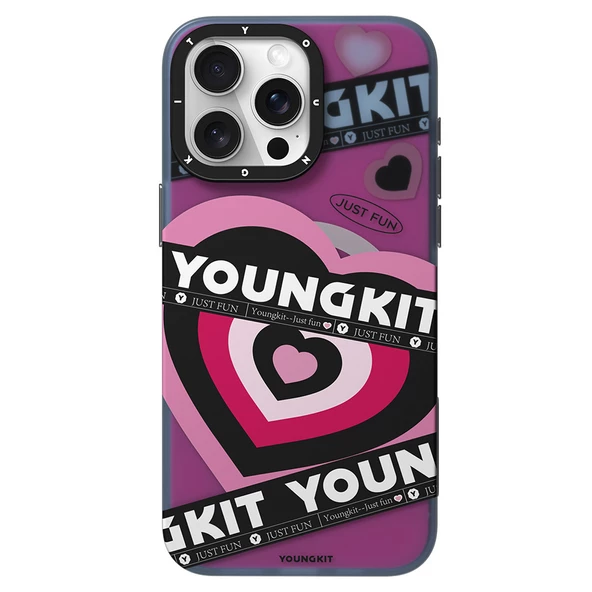 Youngkit Apple iPhone 15 Pro Max Kılıf Magsafe Şarj Özellikli Airbagli Çift Katmanlı Youngkit Flipped Serisi Kapak - Resim 3