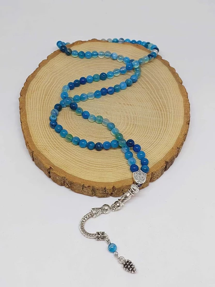 Akik Taşı 99luk Tesbih 6mm (27895) - Resim 4