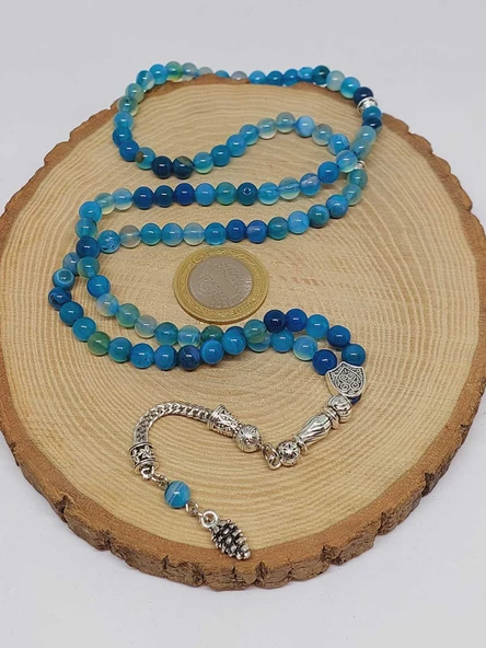 Akik Taşı 99luk Tesbih 6mm (27895) - Resim 6