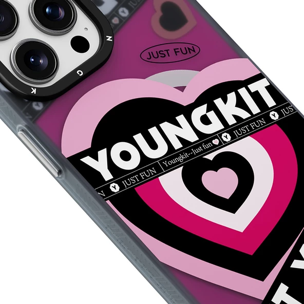 Youngkit Apple iPhone 15 Pro Max Kılıf Magsafe Şarj Özellikli Airbagli Çift Katmanlı Youngkit Flipped Serisi Kapak - Resim 4