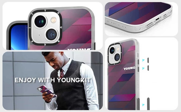 Youngkit Apple iPhone 13 Kılıf YoungKit Klasik Serisi Kapak - Resim 5