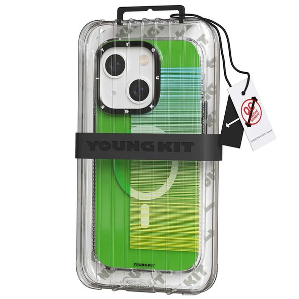 Youngkit Apple iPhone 14 Plus Kılıf Magsafe Şarj Özellikli Youngkit Pure Serisi Kapak - Resim 7