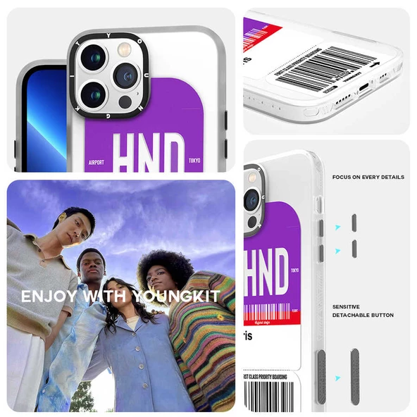 Youngkit Apple iPhone 13 Pro Kılıf YoungKit Any Time Trip Serisi Kapak - 9