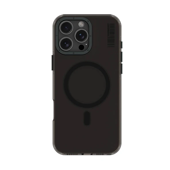 Youngkit Apple iPhone 16 Pro Max Kılıf Magsafe Şarj Özellikli Şeffaf Youngkit Crystal Shield Serisi Kapak - Resim 8