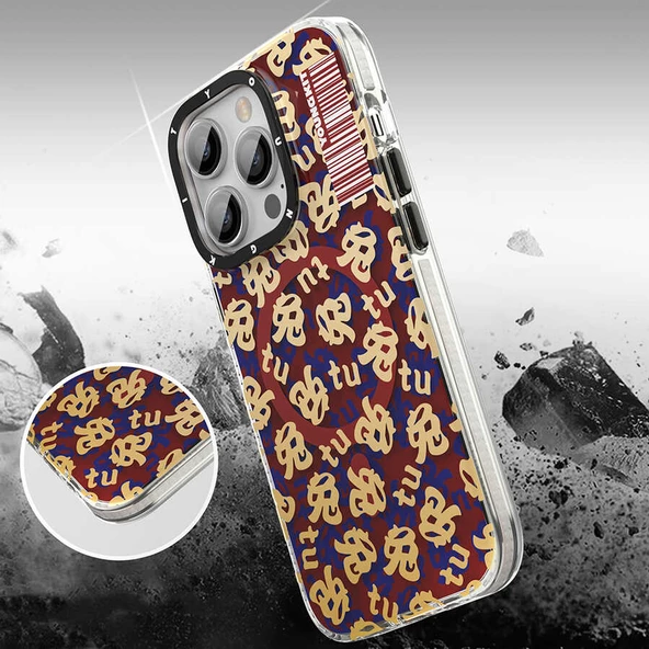 Youngkit Apple iPhone 14 Pro Max Kılıf Magsafe Şarj Özellikli Youngkit Play Rabbit Serisi Kapak - Resim 6