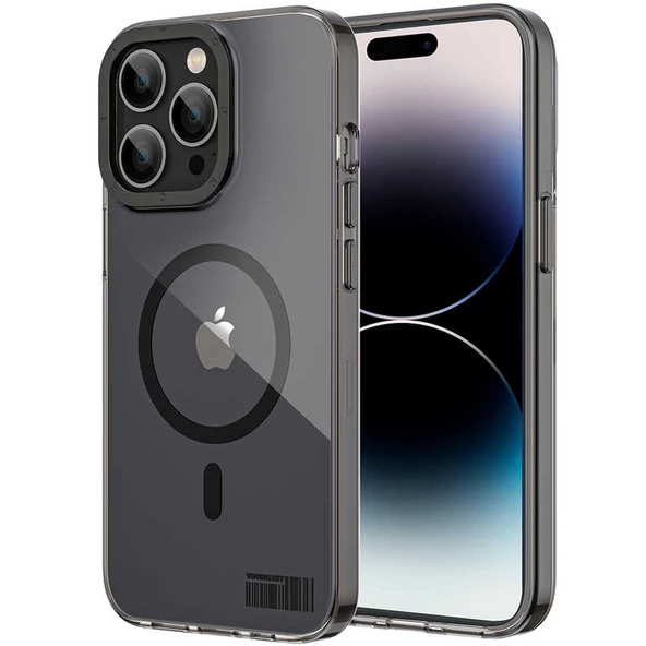 Youngkit Apple iPhone 14 Pro Max Kılıf Magsafe Şarj Özellikli Youngkit Coloured Glaze Serisi Kapak - Resim 10