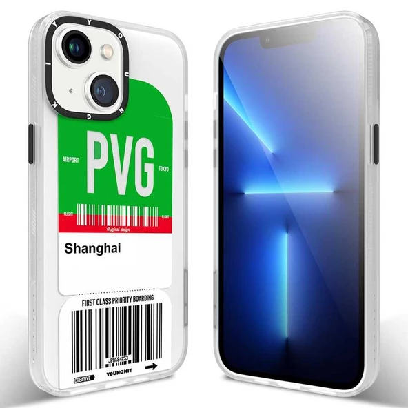 Youngkit Apple iPhone 13 Kılıf YoungKit Any Time Trip Serisi Kapak - 12