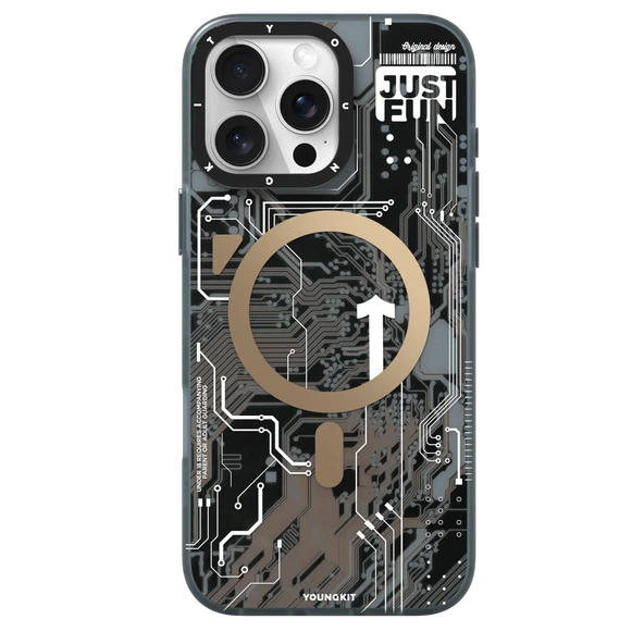 Youngkit Apple iPhone 16 Pro Max Kılıf Magsafe Şarj Özellikli Youngkit Technology Serisi Kapak - Resim 2