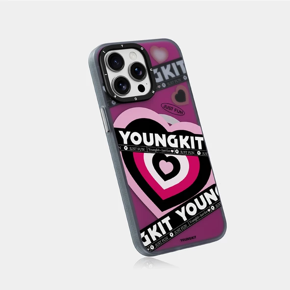 Youngkit Apple iPhone 15 Pro Max Kılıf Magsafe Şarj Özellikli Airbagli Çift Katmanlı Youngkit Flipped Serisi Kapak - Resim 6