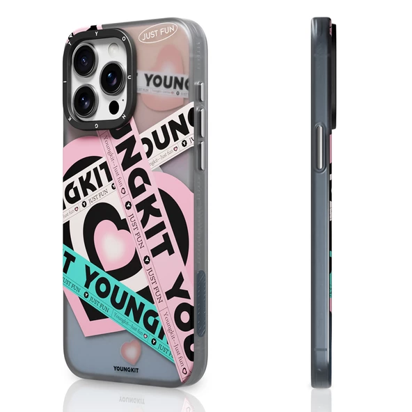 Youngkit Apple iPhone 15 Pro Max Kılıf Magsafe Şarj Özellikli Airbagli Çift Katmanlı Youngkit Flipped Serisi Kapak - Resim 12