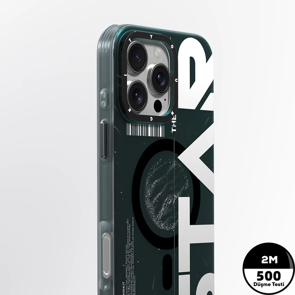 Youngkit Apple iPhone 16 Pro Max Kılıf Magsafe Şarj Özellikli Airbagli Hologram Tasarımlı Youngkit Interstellar Serisi Kapak - Resim 9